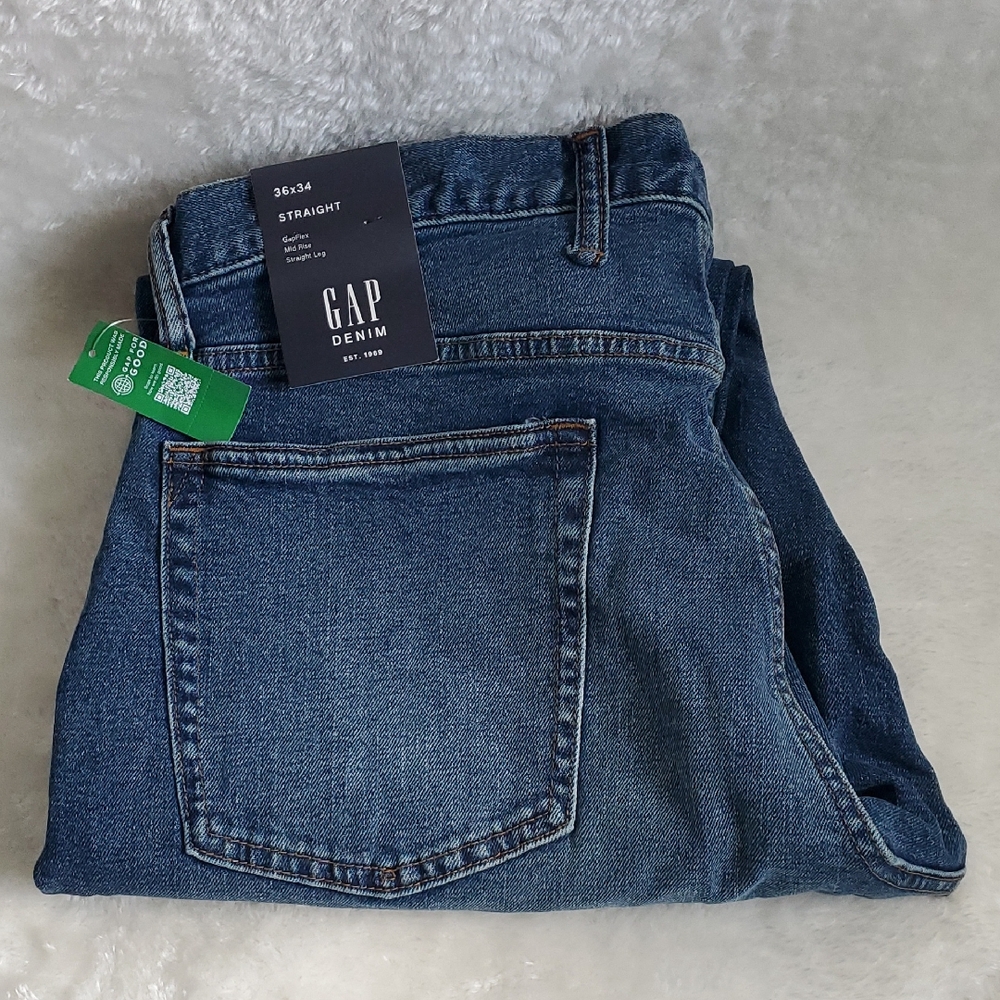 GAP Men's Denim Straight Jeans w/GapFlex NWT